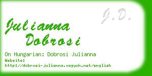 julianna dobrosi business card